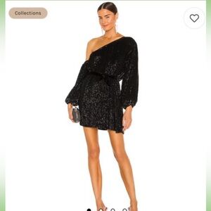 RETROFETE off the shoulder sequin dress